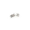 HUO06355 CC Interlock Silver Earrings