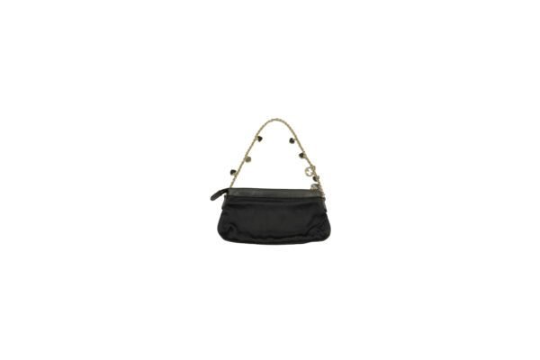 Satin Baguette Pochette Chain Bag