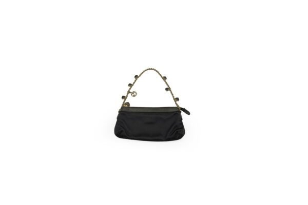 Satin Baguette Pochette Chain Bag