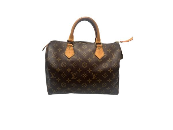 Louis Vuitton Speedy 30 in Classic Monogram Top Handle Bag with Padlock