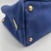 Prada Logo Canvas Tote Bag Blue