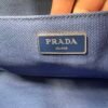 Prada Logo Canvas Tote Bag Blue
