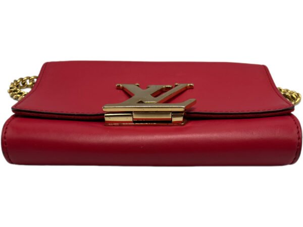 Red leather Louise PM Bag