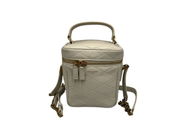 Quilted Vanity Top Handle Bag