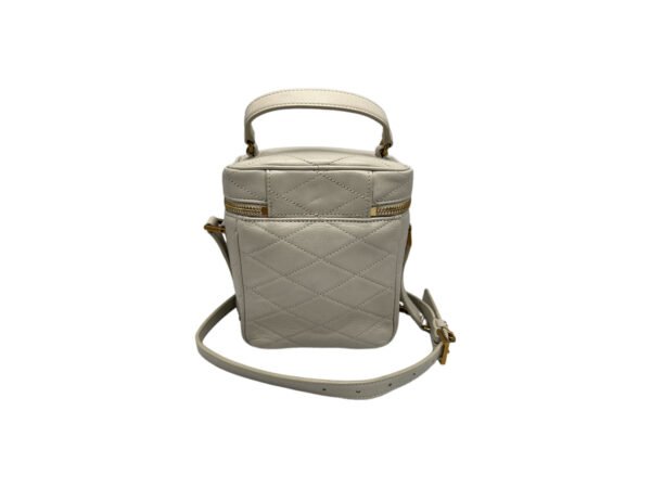 Quilted Vanity Top Handle Bag