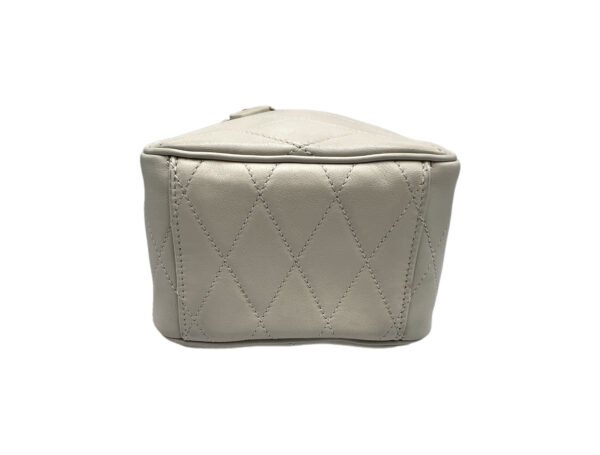 Quilted Vanity Top Handle Bag